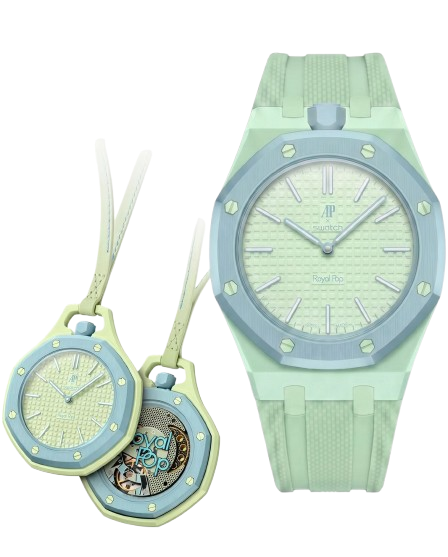 Bracelet Royal Pop Silicone Vert Pastel